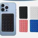 Phone Holder with Silicone Suction Mount, Universal Mobile Stand (White)