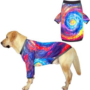 Dog T Shirts with Fantasy Galaxy Pattern Printed Pet Shirt Softable Pajamas for Large Dogs,Galaxy 3XL