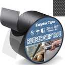 2 Inch x 26 FT Rubber Grip Tape, Black Ultra-Thin Strong Adhesive Anti-Slip for Handles, Home Use, Waterproof Wear-Resistant Heat Resistant Grip Tape, Comfortable in Hands