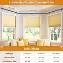 Bay Window Curtain Rods, HOTOZON 7/8 Inch Heavy Duty Curtain Rods for Bay Windows 48-84 Inch(Center Rod), 32-58 Inch Side Rods for Windows, Black, Decorative Drapery Rod with End Cap Finials