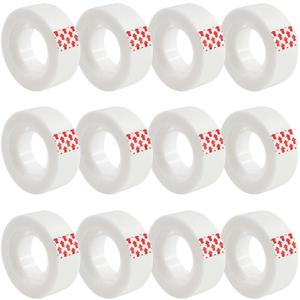 Invisible Tape,12 Rolls Tape Refills Bulk, Writable Tape 3/4 X 1000 Inches, Matte Transparent Tape for Dispenser, School Office Home Supplies for Labeling Gift Wrapping,Craft