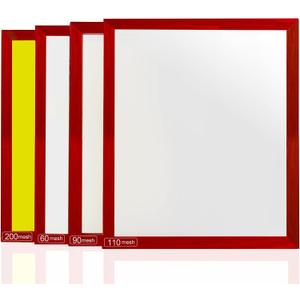 Dry Sift Screen Set,Aluminum Frame Screen, Polyester mesh Screen, 4-Piece Set (20 x 24") inches, mesh Size 60, 90, 110, 200 (Micron Equivalent 250, 165, 149, 75)