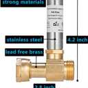 (2 Pack) Lidertik Water Hammer Arrestor Washing Machine 3/4 Absorb Shock and Reduce Noise Laundry Washer Knock Valve Garden Hose Air Inline Sink Dishwasher LI-Y241-11-11-S(2 PACK)