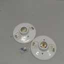 2 Pcs Medium Base E26 Lamp Holder Ceiling Light Sockets White Bulb Socket Incandescent Fluorescent CFL Lamp Holder 660w 250v (Porcelain)