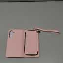 DJBEAR for Samsung Galaxy S25 Plus Wallet Case for Men & Women, All-in-One Flip Folio Cover with 9 Card Slots, Zipper Pocket, Detachable Wrist Strap, Full Body Protection for Samsung S25Plus Rose Gold