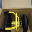 Rolling Shop Stool with Wheels, Garage Work Mechanic Stool with Backrest, Roller Mechanic Chair, Adjustable Height, 360 Swivel, Tool Tray Storage, 330 LBS Capacity, Heavy Duty, Yellow