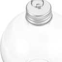 Operitacx 10pcs Reusable Christmas Booze Balls Ornaments, Clear Christmas Ornaments Balls with Lids, Clear Fillable for s Party Decor