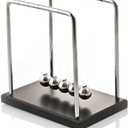 Newtons Cradle/Pendulum Balls, Physics Educational Balance Balls Desktop Decoration Swinging Ball Desk Toy for Office Home Living Room Science Gift