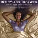 SLEEP SANCTUARY Satin Sheets King Size 4 Piece Luxury Silky Bed Set, Softer Than Silk, 15" Deep Pocket, Cooling & Wrinkle-Free, Moisture-Wicking & Breathable for Hair & Skin (Ivory)