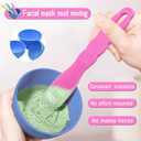Dental Lab Mixing Bowl Rubber Flexible Plastic Spatula for Alginate Impression Plaster Materials (6Pcs)