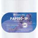 CC150 Pool Filter Cartridge, Compatible With Pentair Clean & Clear 150 in Model 160317 & EC-160317, 160355 & EC-160355, 160352, Replacement for Pentair R173216, Pleatco PAP150, 1 Pack