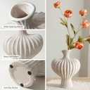 Ceramic Flower Vase Home Decor,11" Rustic Vintage Clay Beige Heart Terracotta Vases Farmhouse Table Vases Living Room Decor Pottery Pots for Home Shelf Coffee Dining Desk Fireplace