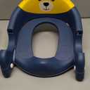 Potty Training Seat, Upgrade Toddler Toilet Seat for Kids Boys Girls, 2 in 1 Potty Training Toilet for Kids, Splash Guard Anti-Slip Pad Step Stool, Blue yellow