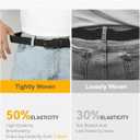 CHAOREN Stretch Belt Men 2 Pack - 1 3/8" Braided Golf Belts For Men - Casual Elastic For Pants and Jeans