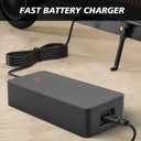 54.6V 2A Electric Bike Charger for 48V Lithium Battery (UL Certified), Input 110-240V, with 6 Jack Connectors (DC2.1MM / DC2.5MM / RCA 8MM / 3-P 8MM / 3-P 12MM/ 3-P XLR) (48V Ebike Battery Only)