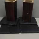 12 Inch (30CM)- Pair- Wood Speaker Stands for Home-Cinema HiFi Desktop and Satellite Speakers Monitor Stands