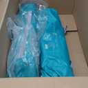 KingCamp Low Beach Chairs, Portable Folding Chair for Adults Extra Wide Ergonomic High Back Seat 300lbs Heavy Duty Lightweight Oversized Gear with Carry Bag for Outdoor Lawn Camping Picnic (Ergobreeze C Cyan 2pcs)