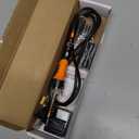 60W Adjustable Temperature Soldering Iron Kit - 9-in-1 With 5 Tips, Solder Wire Stand for Soldering and Repair (Orange)