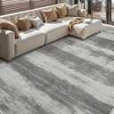 RugOrama Simple Modern Vintage, Area Rug Machine Washable,Soft Floor Carpet Non Slip Non for Living Room Bedroom Home Decor Aesthetic (gray/8x10)