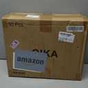 OIKA Hangers 50 Pack No Shoulder Bump - Space Saving Huggable Closet Hangers with 360 Rotating Hooks, Heavy Duty Non-Slip for Shirts, Pants, Coats (Black) (black-17.7inch)