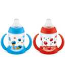 NUK Learner Cup, 5oz, Pack of 2, Sesame Street, Elmo and Cookie Monster Soft Spout, Easy-Grip Handles, BPA Free, Spill Proof Transition Sippy Cup