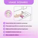 Portable Shampoo Basin for Kids, Baby, Children,Tear Free Hair Washing Basin Tray at Home (Purple)