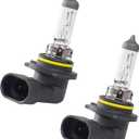 2 PCS 9006 Car High Low Beam Bulb, 12V 55W Transparent Shock-resistant Quartz Glass Halogen Headlights, Universal Automotive Headlight Bulbs Replacement for Most Cars, SUVs (White Light)