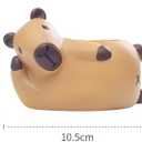 Capybara Resin Succulent Planter Set of 2 - Mini Garden Decor with Drainage Holes (4.1"x2.75", for Plant Lovers)