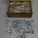 Goldenwarm Brass Cabinet Pulls Kitchen Hardware 15 Pack - 4in Hole Centers Gold Drawer Handles Brass Cabinet Door Handles Bathroom Bar Drawer Pulls 6-2/5Inch Overall Length