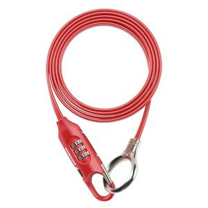 ROCKBROS 5FT Bike Lock Cable with Preset Combination Lightweight Versatile & Weatherproof Security Bike Lock Red