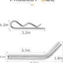 Hitch Pin,Car Accessories Trailer Hitch Pin,5/8 Inch Trailer Hitch Pins and Clip with Grooved Head,Used for Secure Mounting of Hitches and Axles,Fit for 2inch or 2-1/2-Inch Receiver