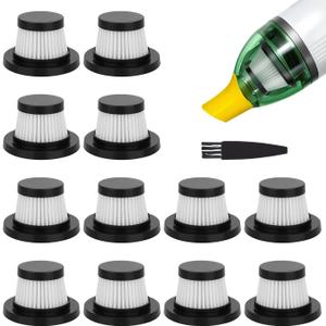 Vacuum Filters Replacement: for Vacuum Cleaner as Seen on TV, Washable Hepa Filter for Compact Cordless Vacuum, High Efficiency Filters for Vac (12 Pack)