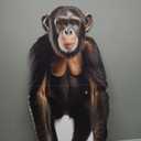 Chimpanzee - Life Size Cardboard Cutout Standup People with Support Standee | Animals -
