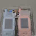 Kids Video Walkie Talkies, 2 Pack Long Range Walkie-Talkie for Kids, Rechargeable Video Call Toys for Indoor, Camping, Hiking, Travel, Christmas Birthday Gift for Boys Girls Age 3-5 (Blue/Pink)