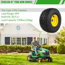 2PCS 15x6.00-6 Lawn Mower Tires, 4 Ply Tubeless 15x6-6 Front Tire Assembly Replacement for Craftsman/John Deere/Cub Cadet Riding Mowers,570lbs Capacity,3" Offset Hub,3/4" Bushing