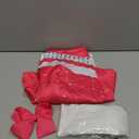 Girls Cheerleader Costume Outfit Halloween Cheer Uniform Dress Up with Accessories (Medium(5-6 T), Rose Red)