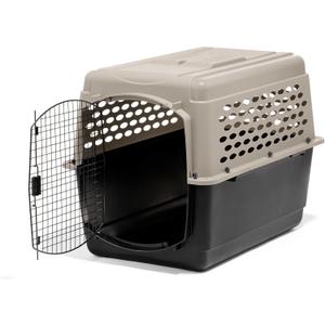 Petmate Vari Dog Kennel - Portable Dog Carriers & Crates for Large Dogs, Airline-Friendly, Durable Plastic, Pet Carrier For Home and Travel, 40 Inches, Taupe and Black