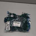 Novelty Lights 50 Feet 100 Bulbs Traditional Incandescent Mini Lights, Teal on Green Wire with 6" Spacing, Commercial Grade and UL Listed for Indoor/Outdoor Use, End-to-End Connectable