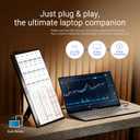 ASUS ZenScreen 16 Portable USB Monitor (MB169CK) - Full HD, IPS, Dual USB-C, Mini-HDMI, Eye Care, Flicker Free, Blue Light Filter, Anti-Glare Surface, 360 Kickstand