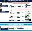 Universal Vacuum Attachments Hardfloor Brush and Replacement Accessories for Vacuum Cleaners - Horsehair Hardwood Floor Attachments and Vacuum Hose Adapter Kit - Vacuum Attachments for Car Detailing