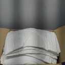 Brooklyn Loom Oversized Cotton Percale White King 3 Piece Quilt Set, Solid Color Themed, Oeko-TEX Certified Confidence