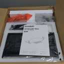 Mzmaxy Cable Management, 25'' Cable Management Under Desk No Drill, Metal Cord Organizer with Clamp for Standing Desk, Cable Organizer for Home Office, Black