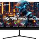 ArcticPro 27 inch Gaming Monitor 240Hz, FHD 1080p, IPS Panel, 1ms Response Time, Adaptive sync, PC Computer Monitor, 3-Sided Frameless, Ultra Slim, 120% sRGB, Bluelight Filter, HDMI & DP Ports, Black