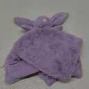 Apricot Lamb Stuffed Animals Purple Bunny Rabbit Security Blanket Infant Nursery Character Blanket Luxury Snuggler Plush Baby Lovey(Purple Bunny) (13 Inch (Pack of 1))