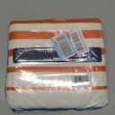 SUN CUBE Surf Poncho Changing Robe with Hood | Absorbent Quick Dry Microfiber Wetsuit Changing Towel with Pocket for Surfing Men Women (Orange Stripe)