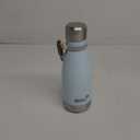 9 oz Water Bottle for Kids-Small Stainless Steel Water Bottle for School Vacuum Insulated Metal Leak Proof Cola Shape Water Flask for Boys Girls(Baby Blue)