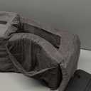 Couch Armrest Caddy with Cup Holder, Portable Sofa Armrest Pillow Drink Holder Table Tray with 5 Large Side Storage Pockets, Portable Sofa Rrmrest for Reading & Bed Rest Pillows armrest couch- 2 Packs (Gray)