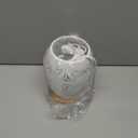 OuXean Bedside Table Lamp, Small Night Light Metal Lampshade and Wood Base, E12 40W Desk Lamp for Bedroom Living Room Home Decor Office Restaurant Bar, White, Without Bulb