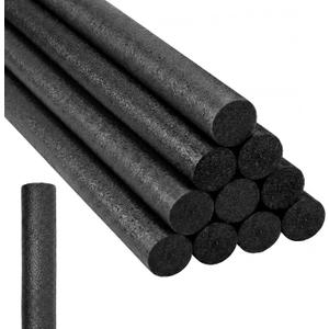 Kathfly 12 Pcs Floating Pool Noodles Foam Tube Floating Foam Tube Round Solid Noodle for Adults Swimming Craft Project(Black), approx. 1.5 x 35"