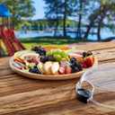 FARBERWARE Build-a-Board Cutting Board with Five Compartments and Clear Locking Lid for Charcuterie, Snacks, and More, Bamboo
